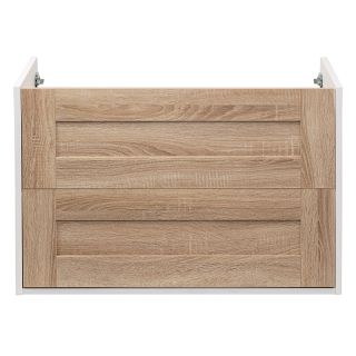 Тумба под раковину Aquanika Frame AQF784552RU120 80 см дуб сонома/белый